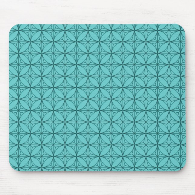 Mousepad Vintage Dazzle Mousepad, Turquoise (Frente)