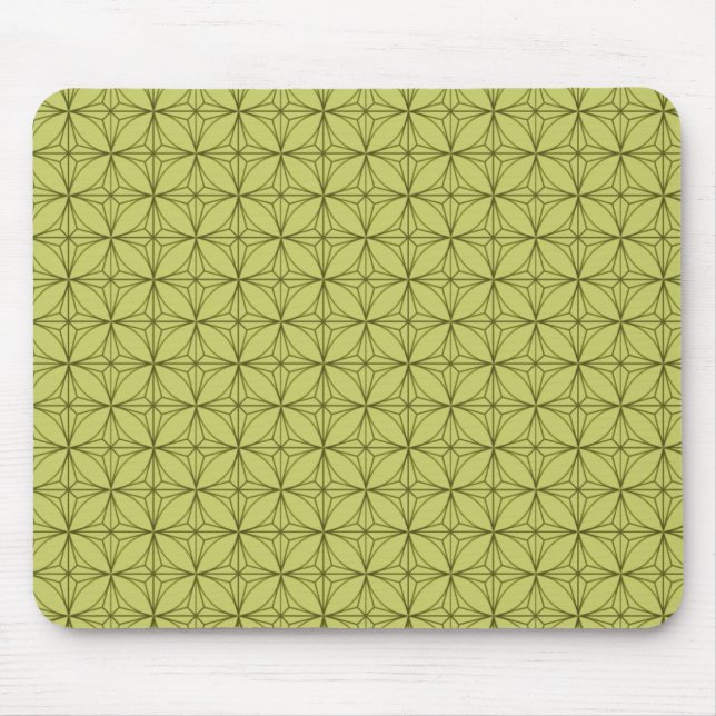 Mousepad Vintage Dazzle Mousepad, Verde limão (Frente)