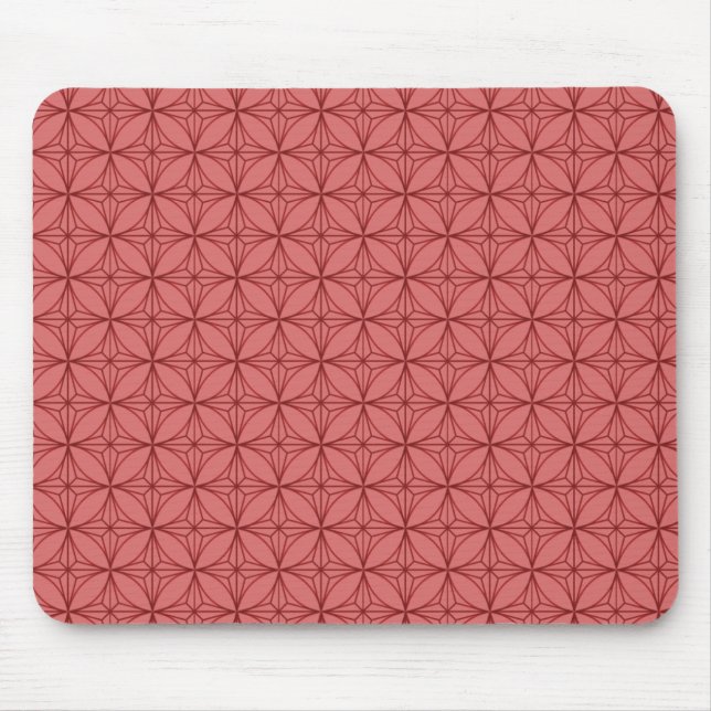 Mousepad Vintage Dazzle Mousepad, Vermelho (Frente)