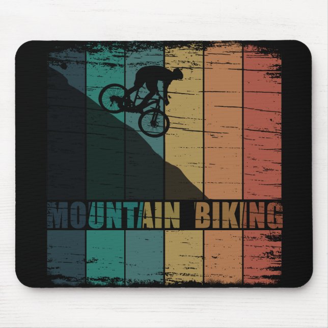 Mousepad Vintage de bicicleta de montanha (Frente)