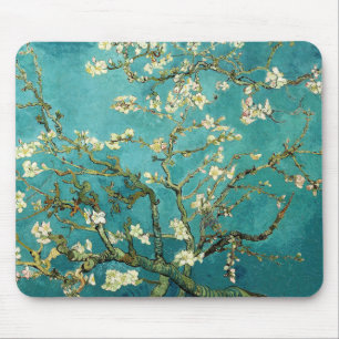 Mousepad Vintage de florescência Van Gogh floral da árvor