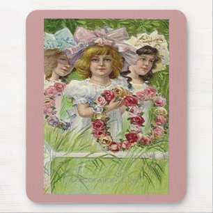 Mousepad Vintage Decoration Day Girls