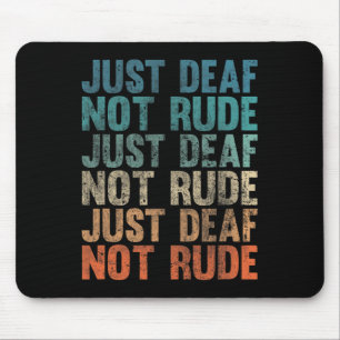 Mousepad Vintage deficiente de consciência surda simplesmen