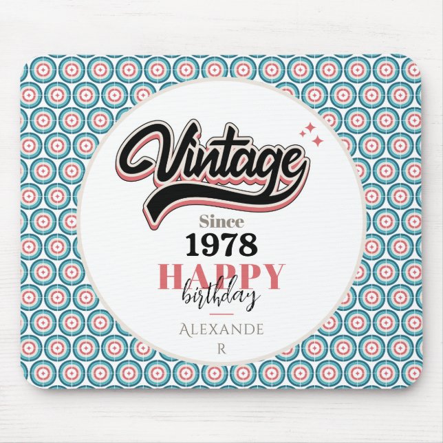 Mousepad Vintage desde - 1978 (Frente)