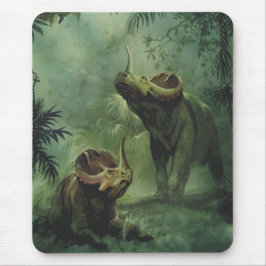 Mousepad Vintage Dinosaurs, Centrosaurus in the Jungle