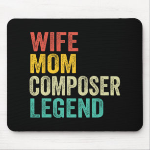 Mousepad Vintage do Dia de as mães de Legenda do Compositor