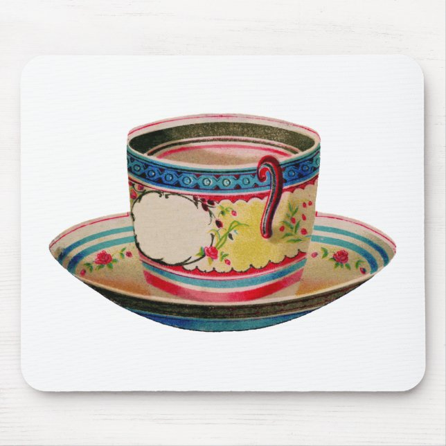 Mousepad vintage do teacup (Frente)