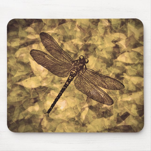 Mousepad Vintage Dragonfly Art (Frente)