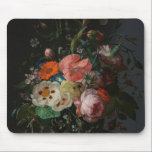 Mousepad Vintage Dutch Master Still Life Rachel Ruysch<br><div class="desc">Step into the Dutch Golden Age with this masterfully restored reproduction of "Still Life with Flowers on a Marble Tabletop" (1716) by Rachel Ruysch. As one of the most celebrated floral painters in history, Ruysch was famous for her meticulous detail and dramatic, "moody" lighting. This piece features a lush, asymmetrical...</div>