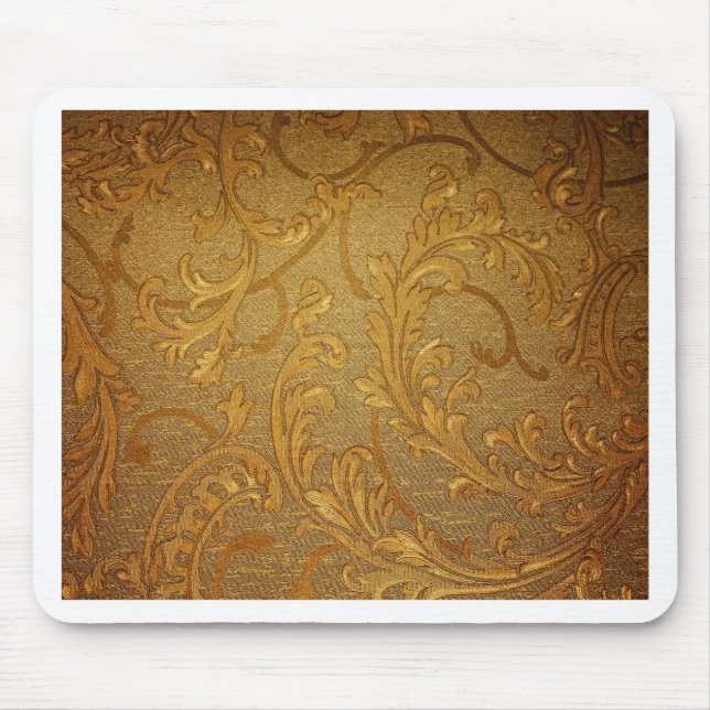 Mousepad Vintage, elegante, ouro rústico, vitoriano, velvet (Frente)
