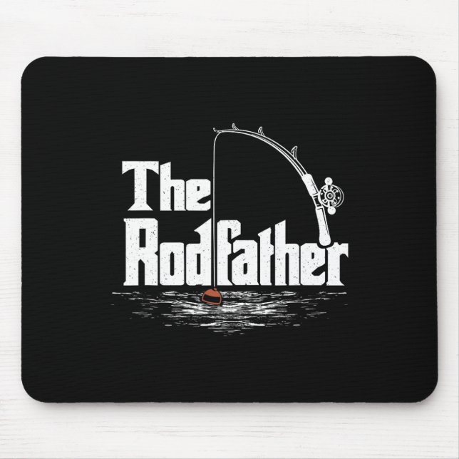 Mousepad Vintage Engraçado Pesca - O Rodfather  (Frente)