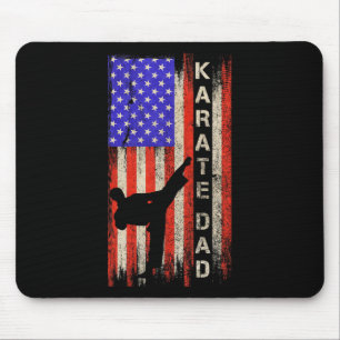 Mousepad Vintage Estados Unidos Bandeira Americana Karate P