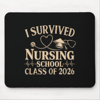 Mousepad Vintage Eu Sobrevivi à Escola de Enfermagem Cl De 