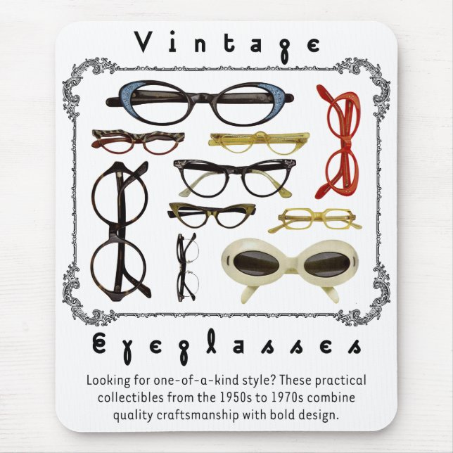 Mousepad Vintage Eyeglass 01 (Frente)