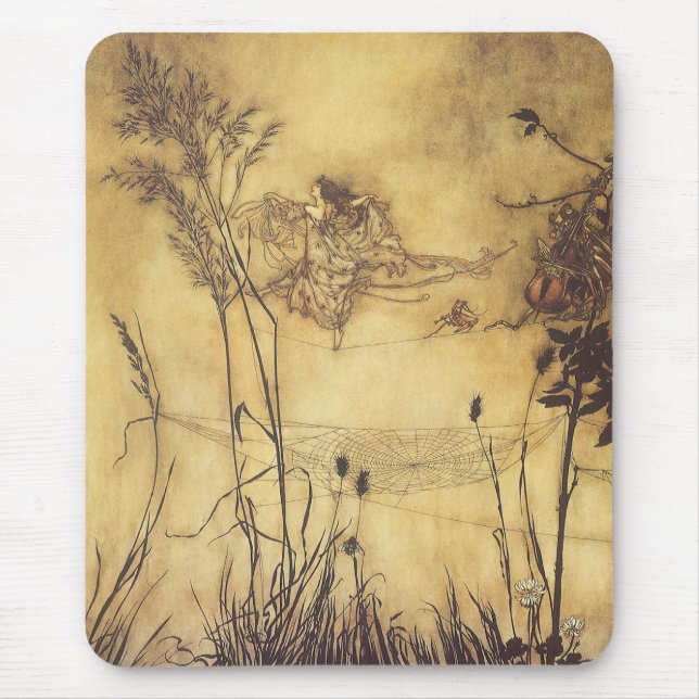 Mousepad Vintage Fairy Tale, Fada's Tightrope de Rackham (Frente)