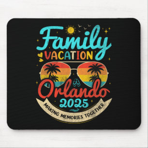 Mousepad Vintage Family Vacation Orlando Beach 2025 Florida
