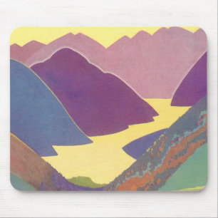 Mousepad Vintage Family Vacation, Picnic nas montanhas