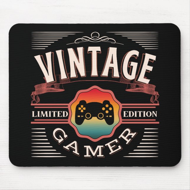 MOUSEPAD VINTAGE GAMER LIMITED EDITION (Frente)