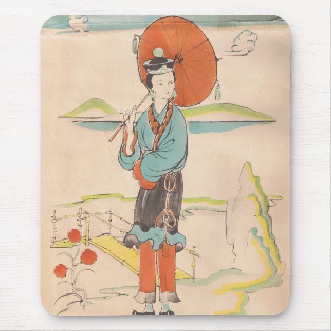 Mousepad Vintage Geisha (Frente)