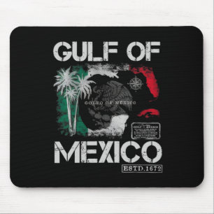 Mousepad Vintage Golfo Do México 1672 Mapa Histórico - Bea