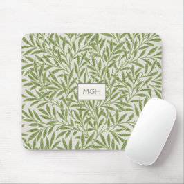 Mousepad Vintage Green Willow deixa monograma