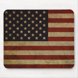 Mousepad Vintage Grunge American Flag