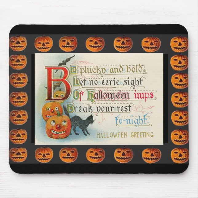 Mousepad Vintage Halloween Imp (Frente)