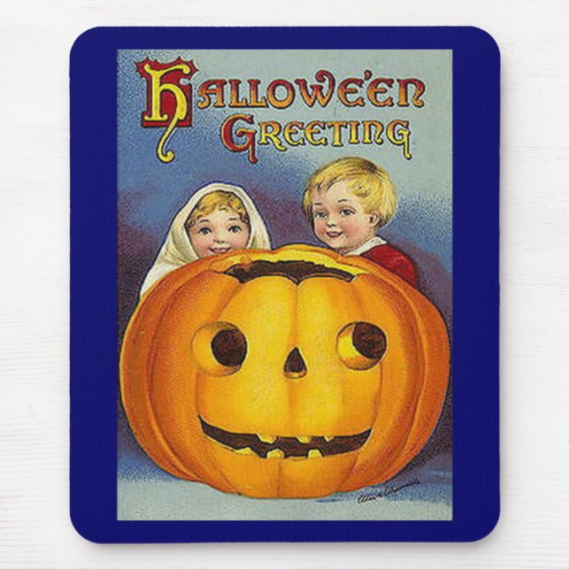 Mousepad Vintage Halloween Saudações (Frente)