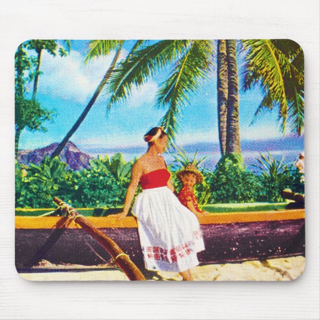 Mousepad Vintage Havaiian Vacation (Frente)