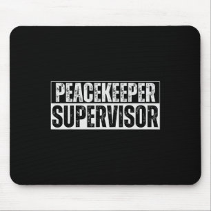 Mousepad Vintage Hilariante, Supervisor de Paz legal, para