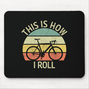 Mousepad Vintage Isto É Assim Que Eu Rolo Bicicleta Montanh