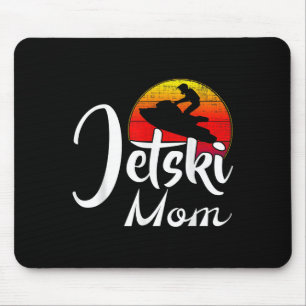 Mousepad Vintage Jet Ski Mãe Retro Sunset Funny Spor