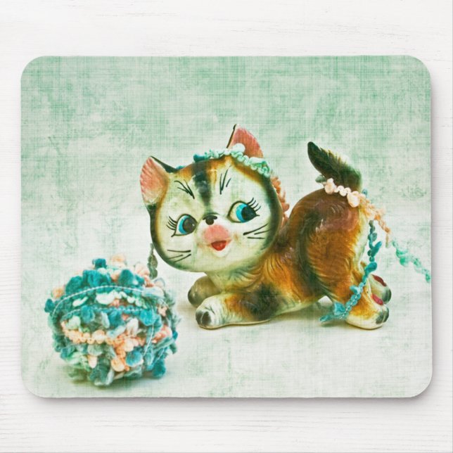 Mousepad Vintage Kitty Cat (Frente)