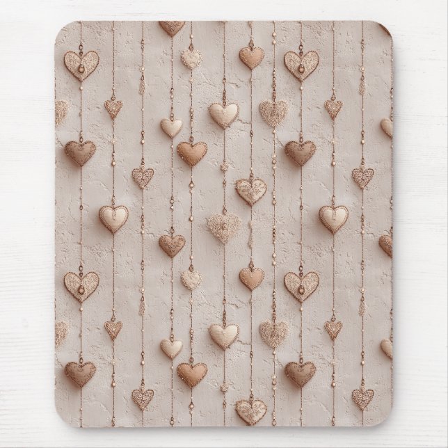 Mousepad Vintage Lace Heart Strings (Frente)
