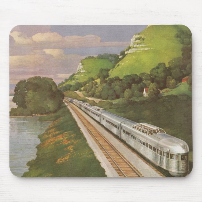 Mousepad Vintage, Locomotive in Country (Frente)