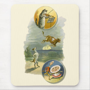 Mousepad Vintage Madre Goose Enfermeira Rhyme Ei Diddle