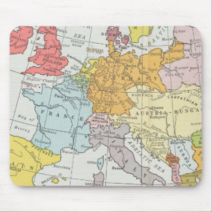 Mousepad Vintage map France, Itália Áustria Hungria Norte