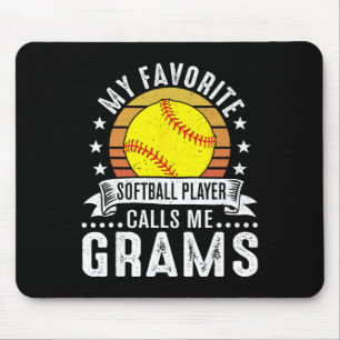 Mousepad Vintage Meu Jogador de Softll Favorito Me Chama de