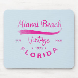 Mousepad Vintage Miami-Beach, Florida, Logo East Coast Lega