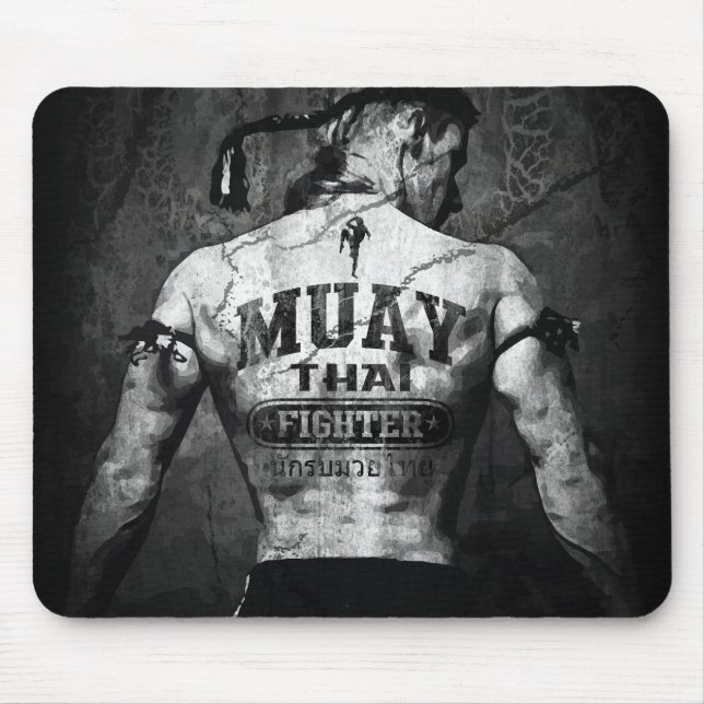 Mousepad Vintage Muay Thai Fighter (Frente)