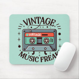 Mousepad Vintage Music Freak