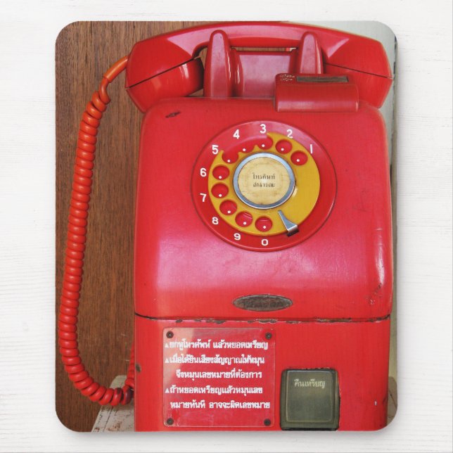 Mousepad Vintage Nostalgic Old Classic Retro Telephone (Frente)