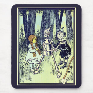 Mousepad Vintage O Mágico de Oz, Dorothy Encontra o Homem d