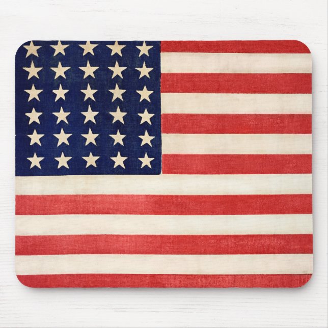 Mousepad Vintage Old Trinta e Seis Estrelas American Flag (Frente)