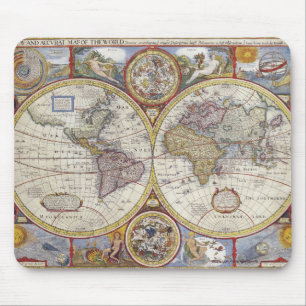 Mousepad Vintage Old World Map History-lover Design