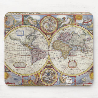Mousepad Vintage Old World Map History-lover Design