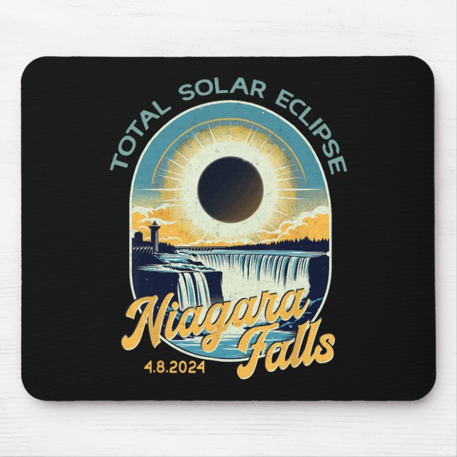Mousepad Vintage Olhar Total Eclipse Solar Niagara Cai (Frente)