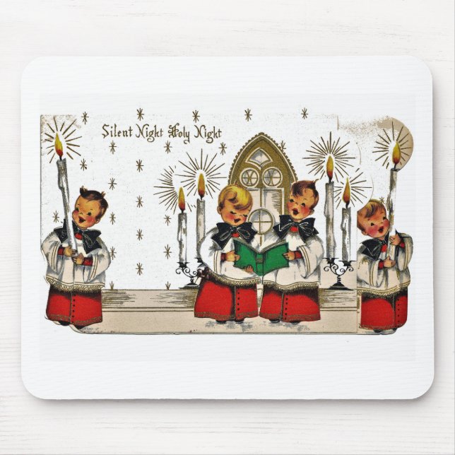 Mousepad vintage-papais noeis-natal-cartões-posto-0029 (Frente)