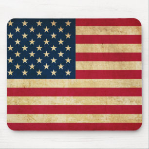 Mousepad Vintage Patriotic American Flag