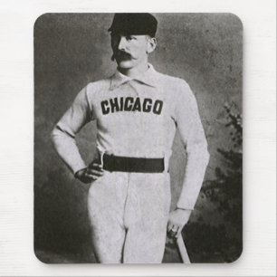 Mousepad Vintage Photo, jogador de beisebol do Sports Chica